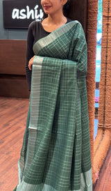 SEMI LINEN SAREE 20072566