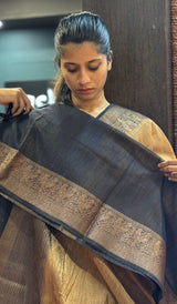 SEMI LINEN SAREE 15092550