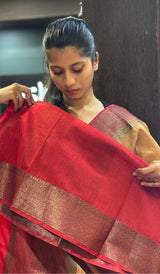 SEMI LINEN SAREE 15092556