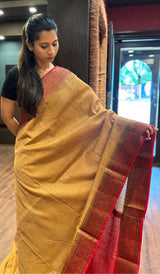 SEMI LINEN SAREE 15092558
