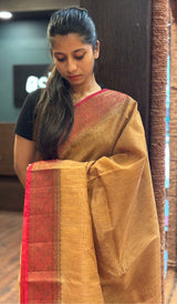 SEMI LINEN SAREE 15092558