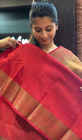 SEMI LINEN SAREE 15092558