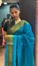 SEMI LINEN SAREE 15092543