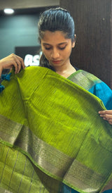 SEMI LINEN SAREE 15092543