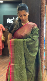 SEMI LINEN SAREE 15092517