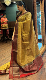 SEMI LINEN SAREE 15092513