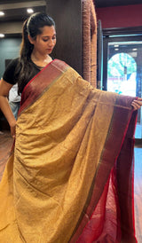 SEMI LINEN SAREE 15092521