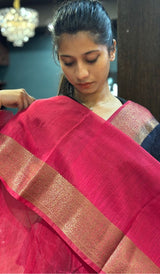 SEMI LINEN SAREE 15092516