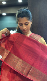 SEMI LINEN SAREE 15092554