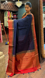 SEMI LINEN SAREE 15092551