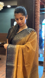 SEMI LINEN SAREE 15092557