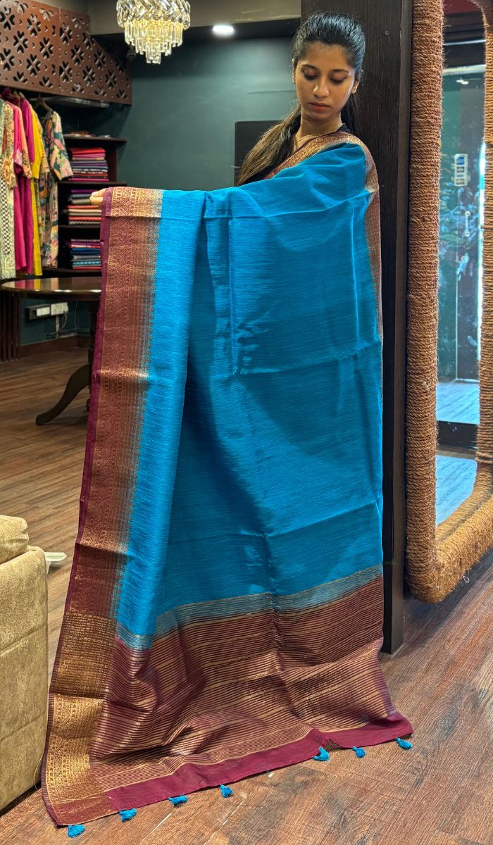 SEMI LINEN SAREE 15092555 – Ashima Fashion Store
