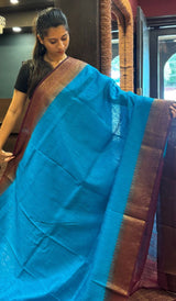 SEMI LINEN SAREE 15092555