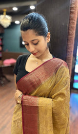 SEMI LINEN SAREE 15092515