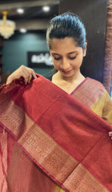 SEMI LINEN SAREE 15092515