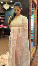 CRUSHED TISSUE SAREE 28052553