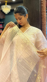 CRUSHED TISSUE SAREE 28052553