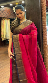 SEMI LINEN SAREE 1010244