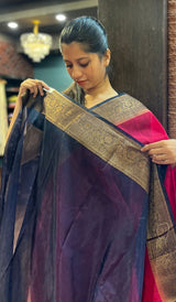 SEMI LINEN SAREE 1010244