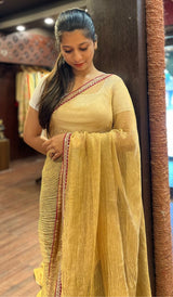 TISSUE ORGANZA SAREE 24012563