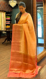 LINEN SILK SAREE 15122439