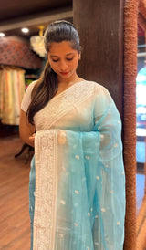 ORGANZA SAREE 25012543