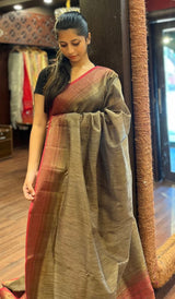 SEMI LINEN SAREE 0611252