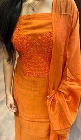 CHIKANKARI UNSTITCHED SALWAR 2111253