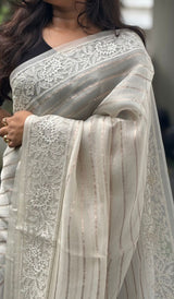 ORGANZA SAREE 0312258