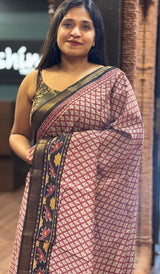 PRINTED TUSSAR SAREE 06122537