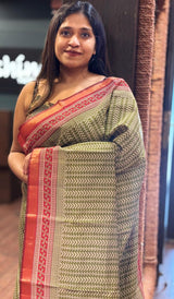 PRINTED TUSSAR SAREE 06122530