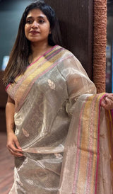 PURE TISSUE SAREE 07122578