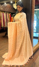 KORA CHANDERI SAREE 09122519