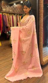 KORA CHANDERI SAREE 09122516