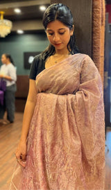 TISSUE ORGANZA SAREE 11122523