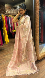 TISSUE ORGANZA SAREE 11122526