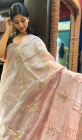 TISSUE ORGANZA SAREE 11122526