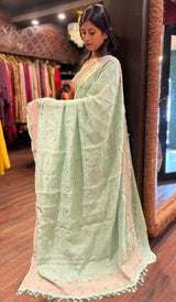 KORA CHANDERI SAREE 09122524