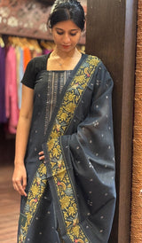 UNSTITCHED MUNGA TUSSAR SALWAR 06122556