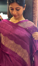 SATIN VISCOSE SAREE 11122513