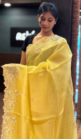 ORGANZA SAREE 09122514