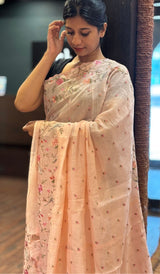 KORA CHANDERI SAREE 10122529
