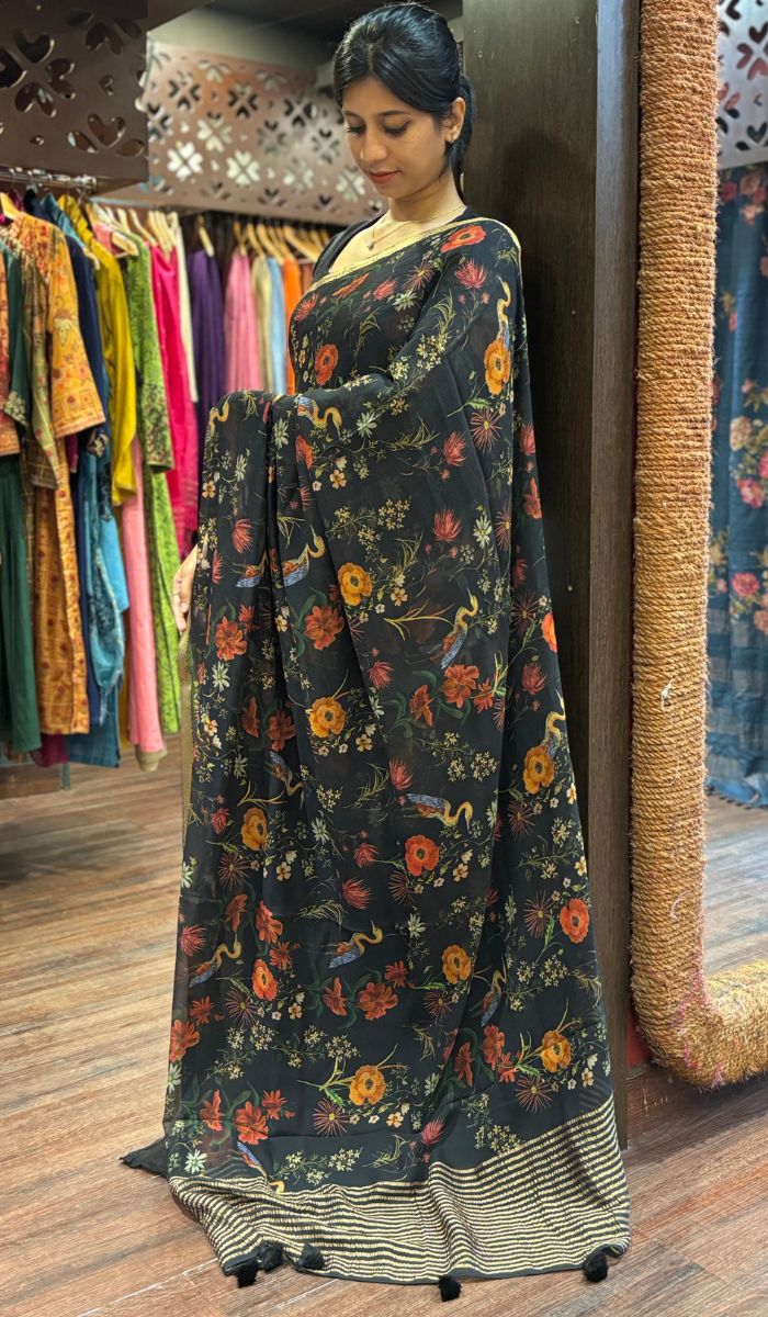 CHIFFON SAREE 08122533 – Ashima