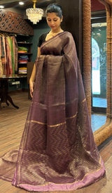 TISSUE ORGANZA SAREE 2912257