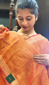 LINEN SAREE 23122512