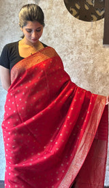 SEMI TUSSAR SILK SAREE 08042529