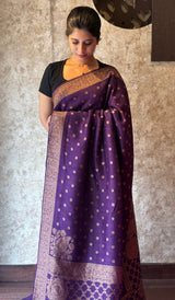 SEMI TUSSAR SILK SAREE 08042521