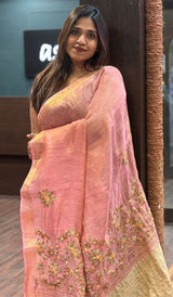 TISSUE LINEN SAREE 21012645