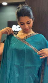 ORGANZA SAREE 19012520