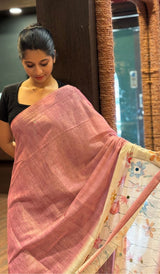 TISSUE LINEN SAREE 22012658